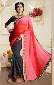 Faux Georgette Saree