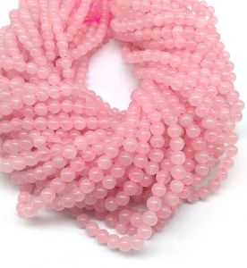 Natural Rose Quartz Bead Strand