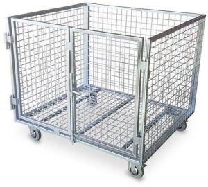 stainless steel cage trolley