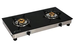 Glass Top 2 Burner Str Gas Stove