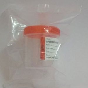 plastic urine container