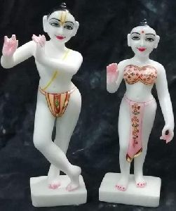 Marble Radha Krishna Statue