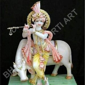 Marble Krishna Statue