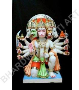 Marble Panchmukhi Hanuman Ji Statue