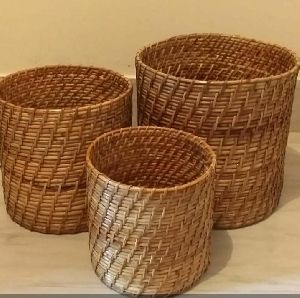 Wicker Planter Set