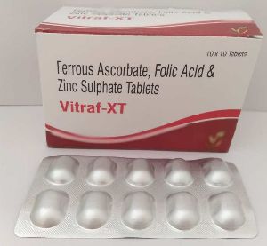 Ferrous Ascorbate 10 0 mg + Folic Acid 1.5 mg Zinc 22.5 mg Tablets