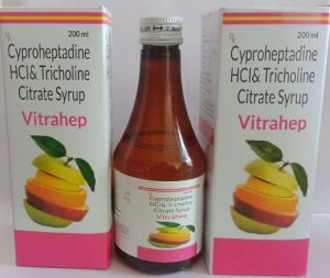 Cyproheptadine 2.0 mg + Tricholine Citrate 275 mg Syrup