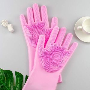 Silicon Hand Gloves for Kitchen Cleaning