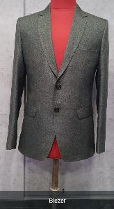 Mens Grey Lapel Collar Blazer