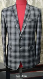 Mens Grey Tweed Blazer