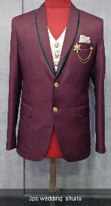 Mens Maroon Wedding Suit