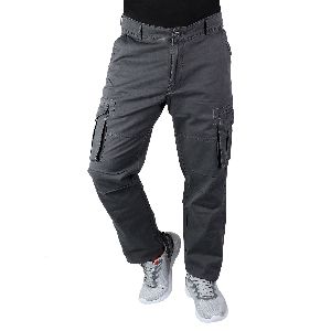 567 Charcoal Men Cargo Jeans