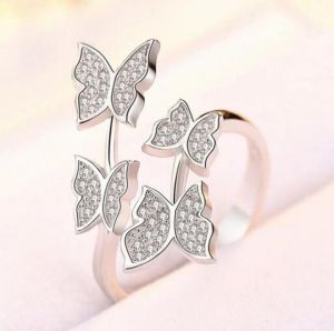 925 Sterling Silver Butterfly Ring