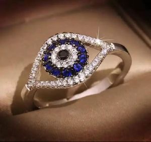 925 Sterling Silver Evil Eye Ring