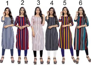 crepe kurtis