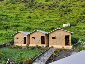 bamboo huts