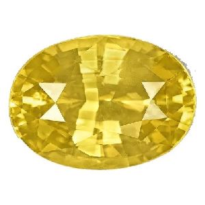 Yellow Oval Sapphire