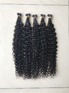 Kinky Curly I-Tip Human Hair Extension