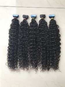 Kinky Curly Tape Human Hair Extension