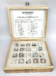 RO20WB-S collection of 20 rocks minerals rocksmins colour box
