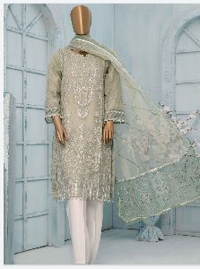 Grey Sadabahar Designer Suit