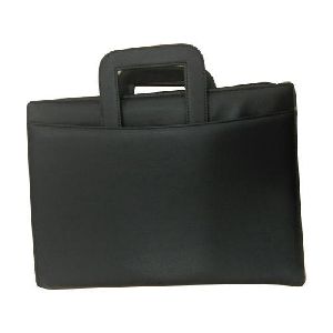 Leather Black Folder Bag