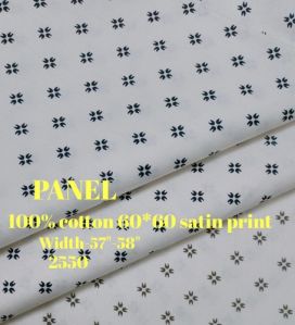 Cotton Satin Shirting Fabric