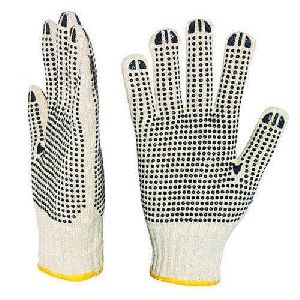 pvc dotted glove