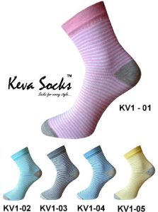 Keva Socks For Women Girls Stripes Socks 5 Pairs Pack