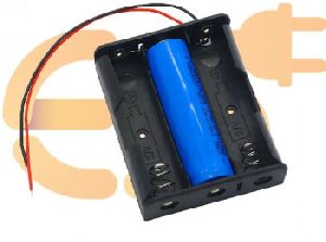 18650 3.7V 3 battery holder hard plastic case with wire pack of 1 (3.7V x 3 battery = 11.1Volt)