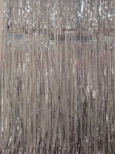 Metallic Fringe Curtain