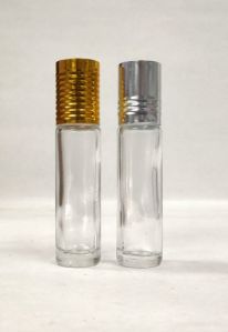 8ml Glass Roll On with Golden / silver Cap Bottle