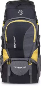 Travel Point 80 L Grey and Black Rucksack Bag