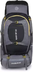 Travel Point 85L Grey and Black Rucksack Bag