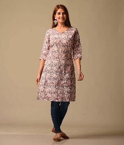 Mauve Mosaic Print Kurta