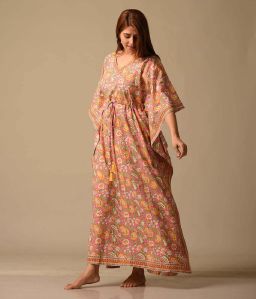 Multicolor Mosaic Printed Kaftan