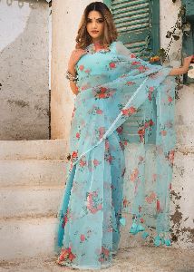 organza saree