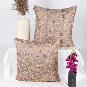 TESMARE Quality rich, silky smooth cushion covers 24 x 24 Inch/60cms x 60cms,Brown , 2 Pieces
