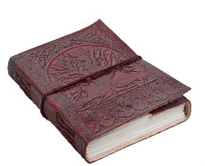 Tree Of Life Embossed Genuine Leather Diary Travellers Notebook Journal