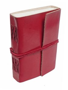 Red Colored Genuine Leather Vintage Leather Diary Journal Notebook Writing Book