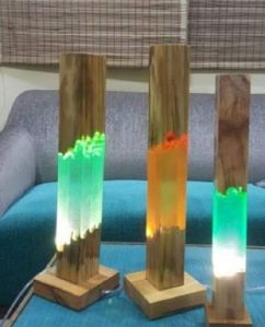 Wooden tabale lamp