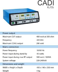 400 watts surgical diathermy