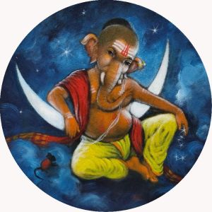 Ganesha Canvas Paintings