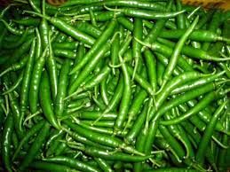 Fresh Green Chilies