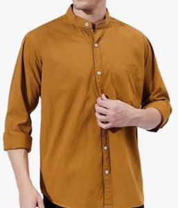 Stand collar casual shirt