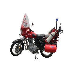 ASF Rapid Fire Fighting and Emergency Bike with 20lx2 Nos. Inbuilt Watermist & Cafs System with 9lx300 Cc Cylinder