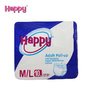 Happy Disposable Adult Pull Up Diaper-M/L10