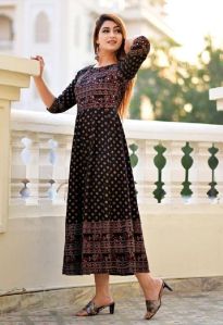 Rayon A Line Kurti