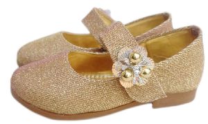 Kids Golden Glitter Belly Shoes