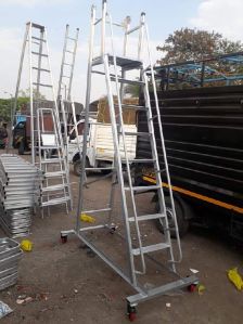 Aluminium Trolley Step Ladder